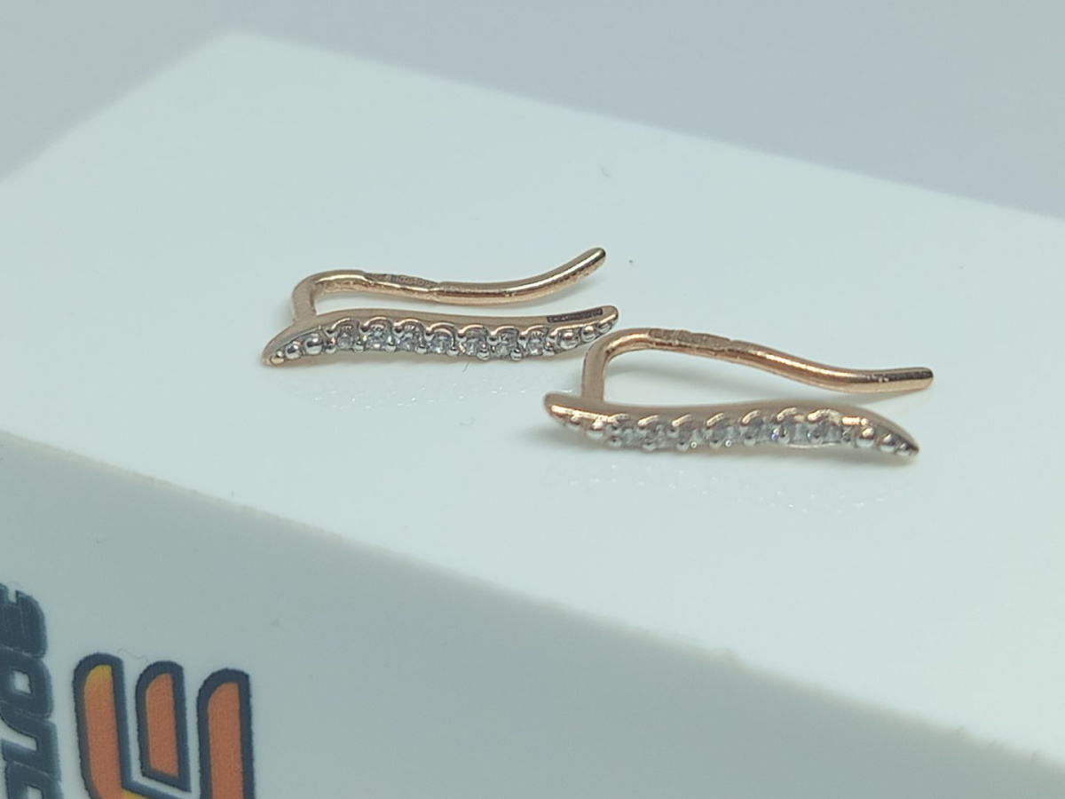 СКМИ585 СЕРЬГИ С КАМНЯМИ (Au 585)