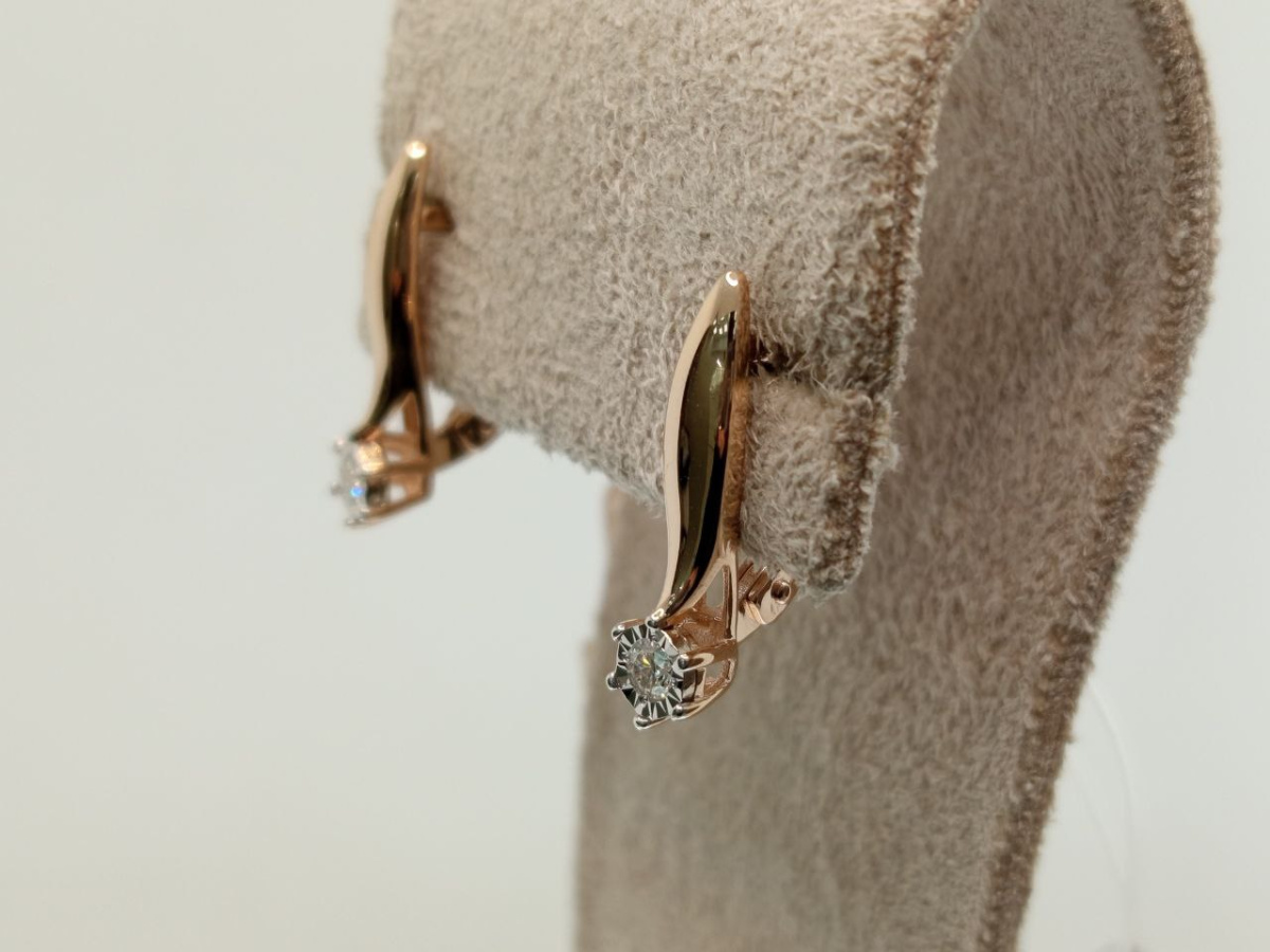 СЕРЬГИ БРИЛЛИАНТ (Au 585)