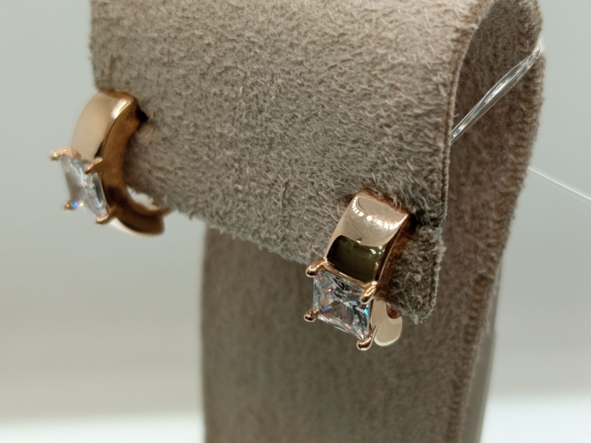 СЕРЬГИ С КАМНЕМ (Au 585)