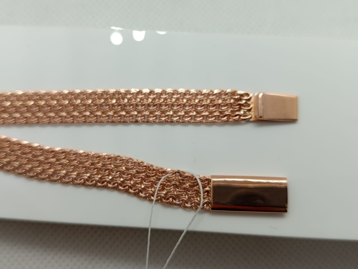 БРАСЛЕТ ПОЛНОВЕСНЫЙ Бисмарк тройной (Au 585)