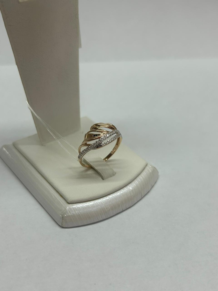 КОЛЬЦО С КАМНЯМИ (Au 585)