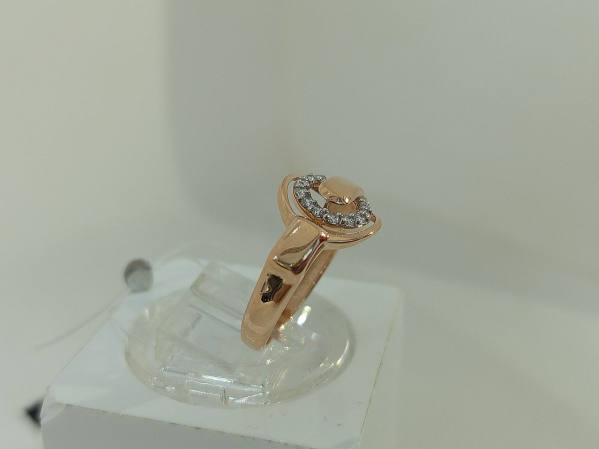 КОЛЬЦО С КАМНЯМИ (Au 585)