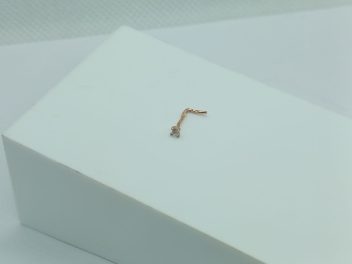 ПИРСИНГ С КАМНЕМ (Au 585)