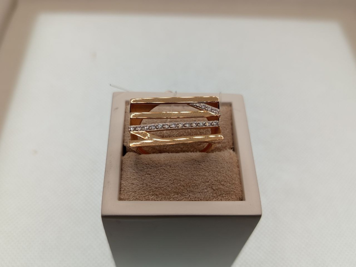 КОЛЬЦО С КАМНЯМИ (Au 585)