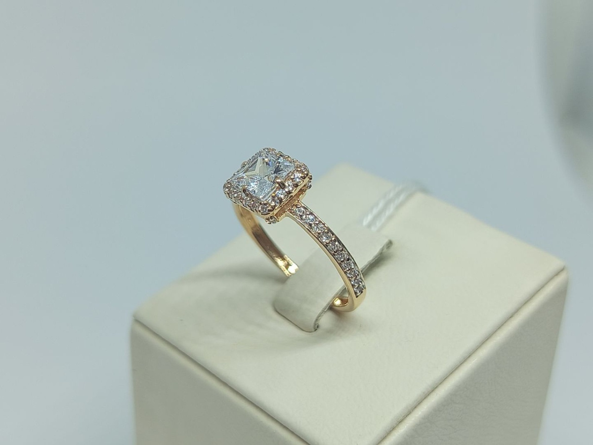 КОЛКМИ585 КОЛЬЦО С КАМНЯМИ (Au 585)