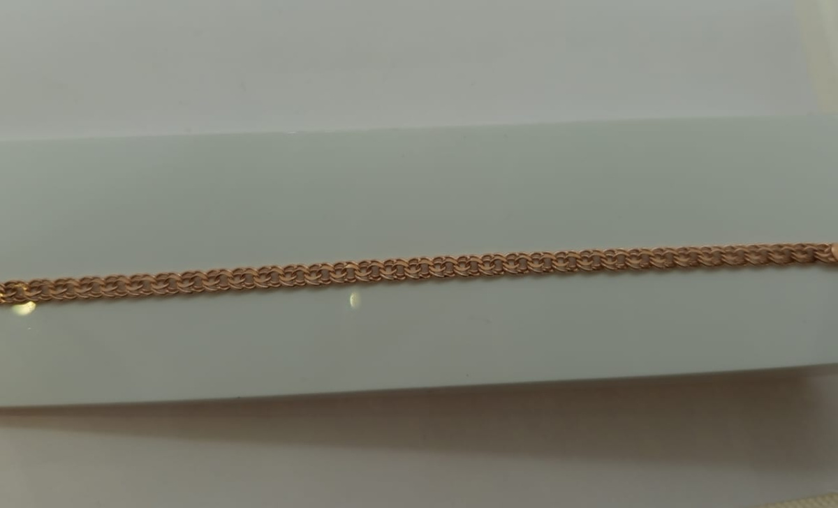 670006022 БРАСЛЕТ ПУСТОТЕЛЫЙ Бисмарк (Au 585)