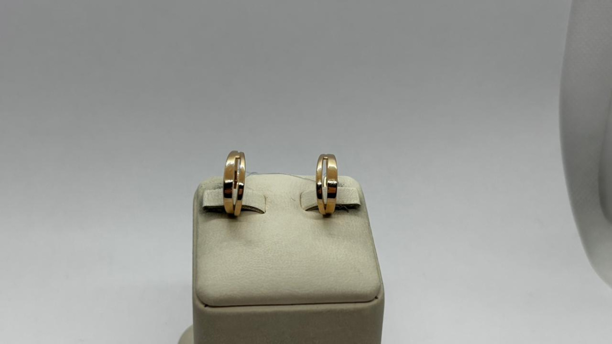 СЕРЬГИ БЕЗ КАМНЯ (Au 585)