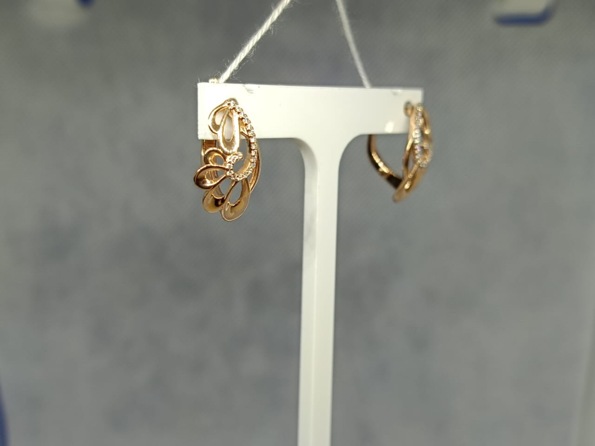 СЕРЬГИ С КАМНЯМИ (Au 585)