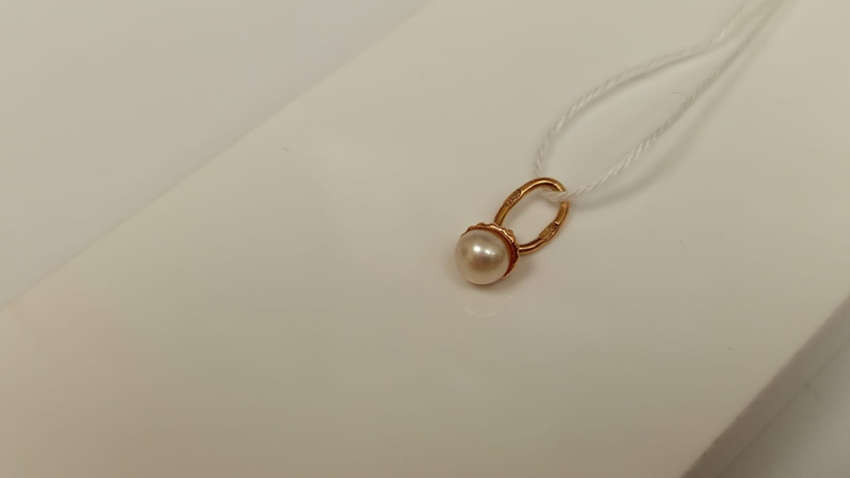 ПОДКМ585 ПОДВЕСКА С КАМНЕМ (Au 585)