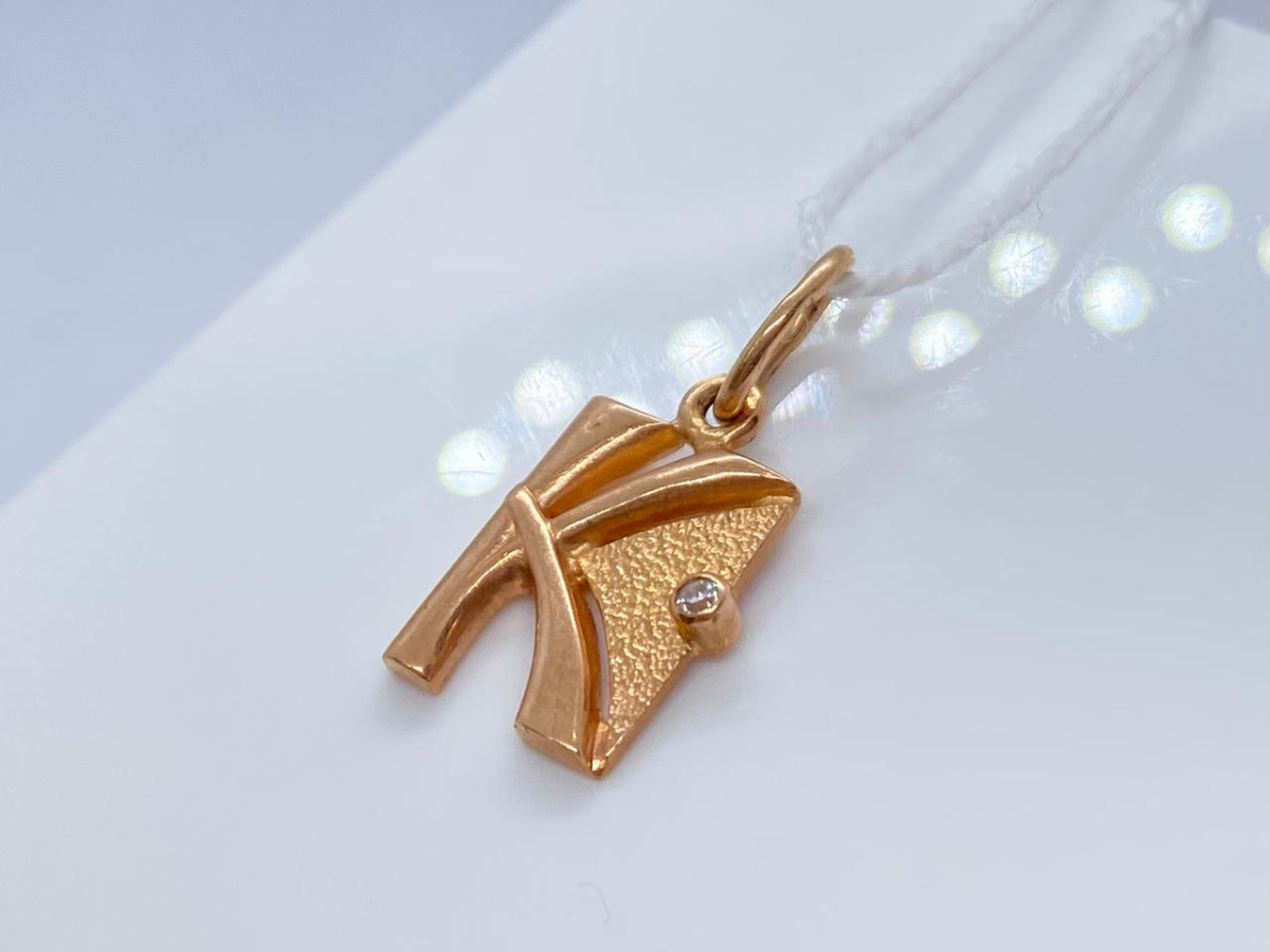 ПОДВЕСКА БУКВА К (Au 585)