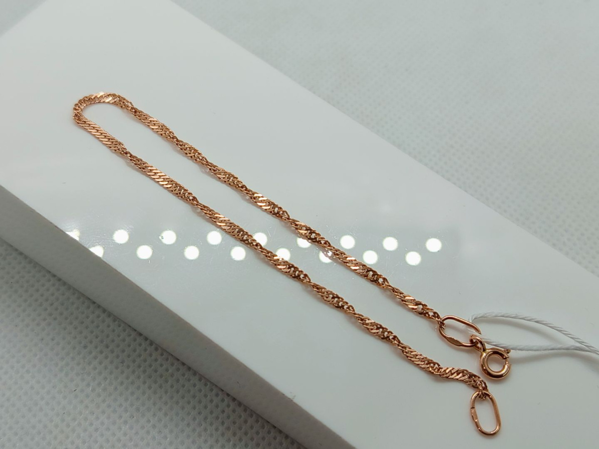 БРАСЛЕТ ПОЛНОВЕСНЫЙ Сингапур Au 585