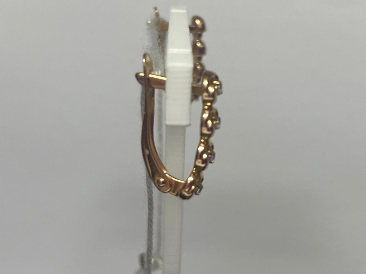 СКМИ585 СЕРЬГИ С КАМНЯМИ (Au 585)