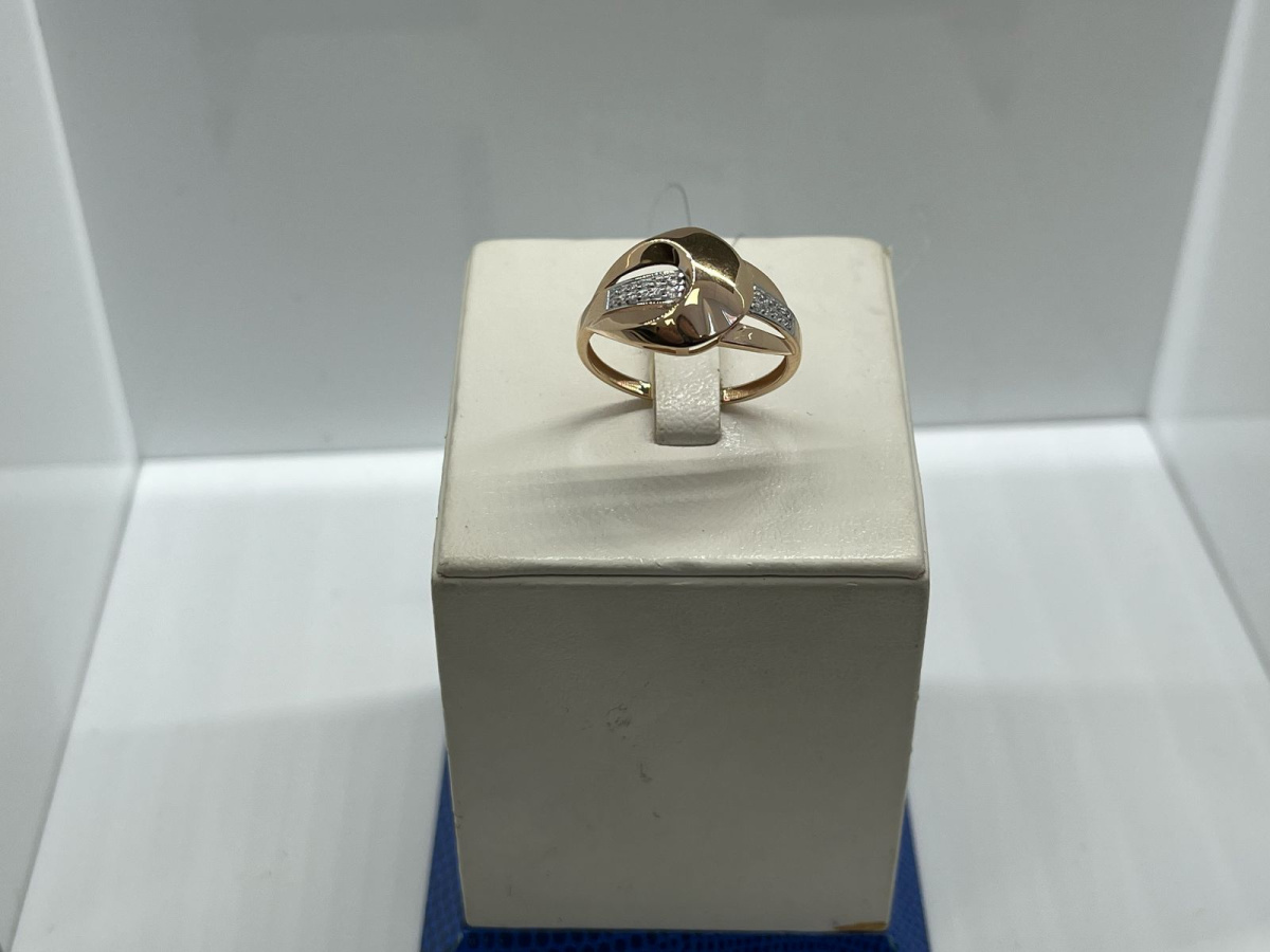 КОЛЬЦО С КАМНЯМИ (Au 585)