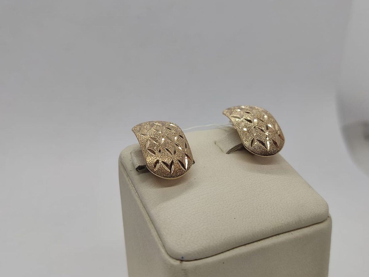 СБКМ585 СЕРЬГИ БЕЗ КАМНЯ (Au 585)