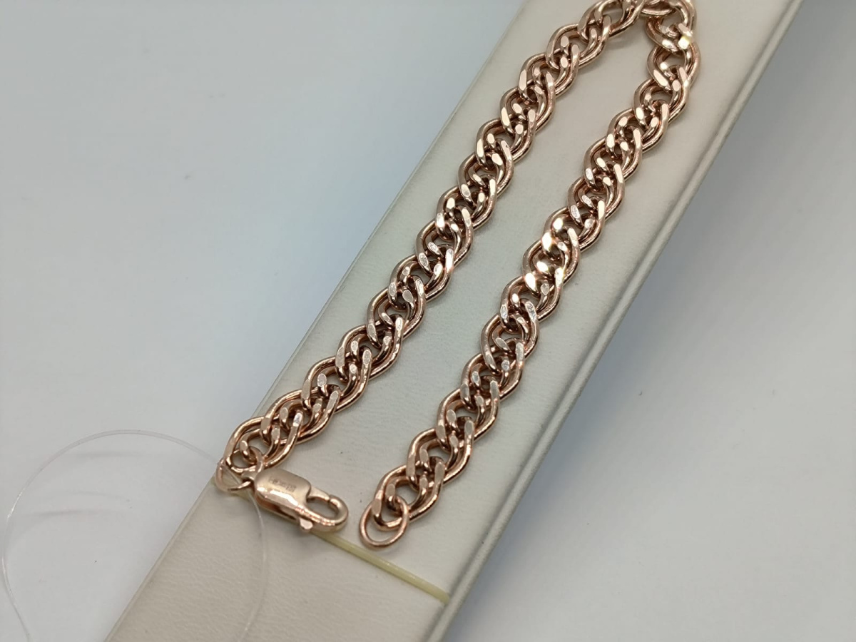 НБ 12-200ПГ БРАСЛЕТ ПУСТОТЕЛЫЙ (Au 585)