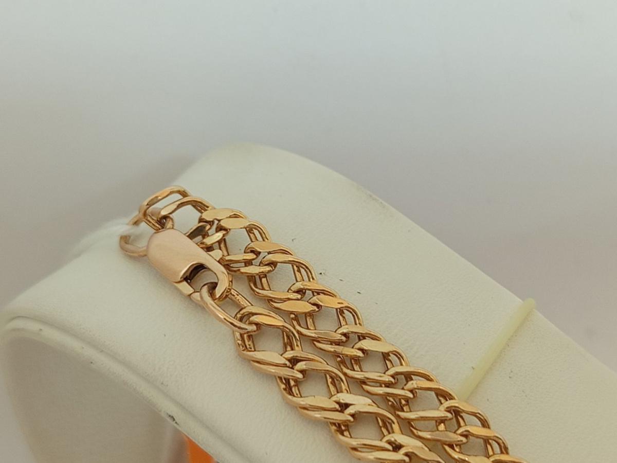 ЦПР2585 ЦЕПЬ ПУСТОТЕЛАЯ Ромб двойной (Au 585)