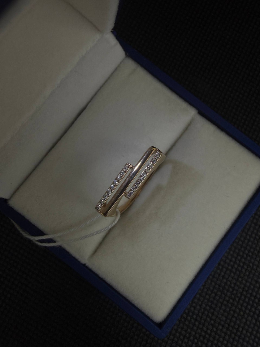 КОЛЬЦО С КАМНЯМИ (Au 585)