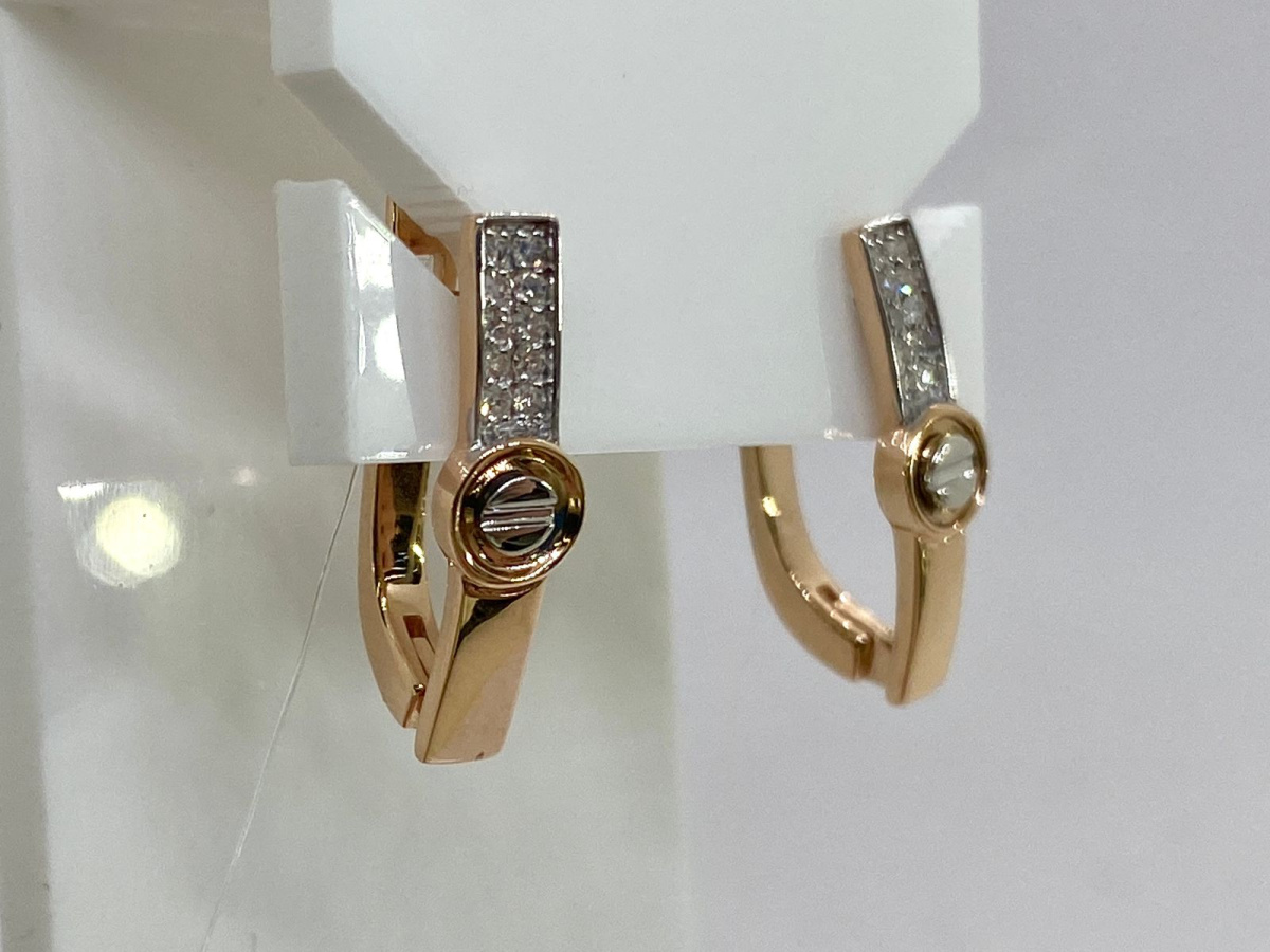 СЕРЬГИ БРИЛЛИАНТ (Au 585)