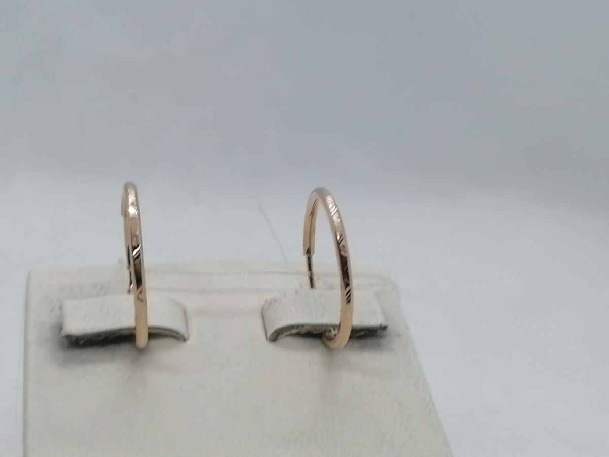 20772-17а-2 СЕРЬГИ КОНГО без камня (Au 585)