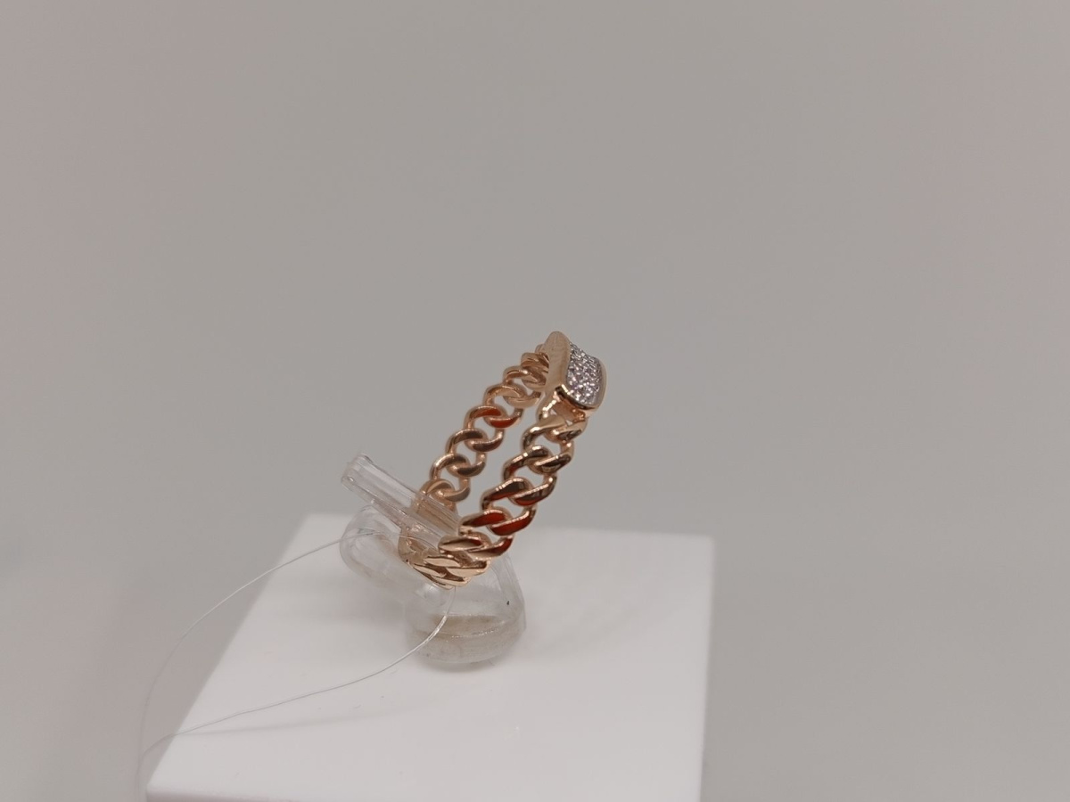 КОЛЬЦО С КАМНЯМИ (Au 585)