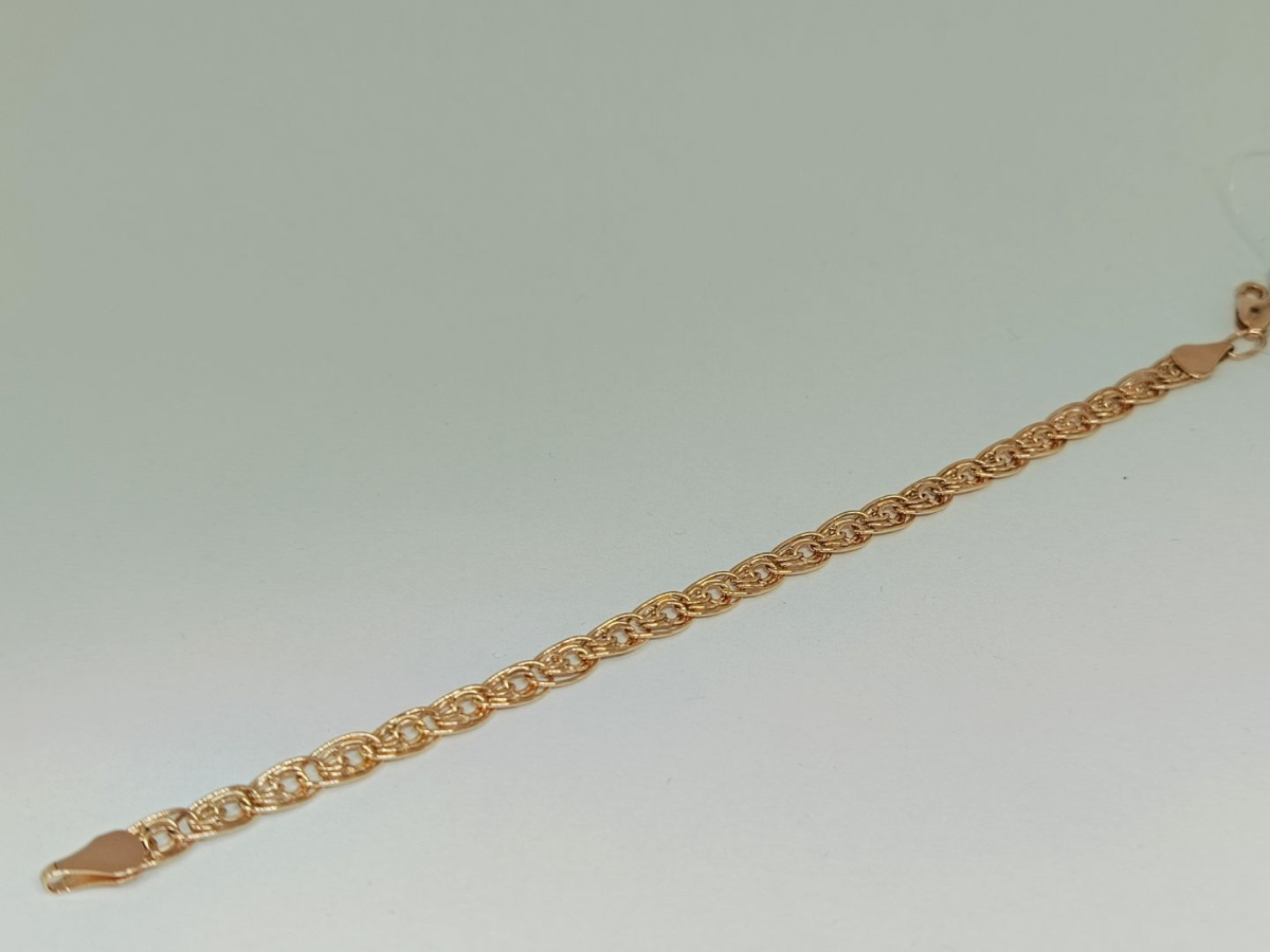 БРАСЛЕТ ПУСТОТЕЛЫЙ Нона-бисмарк (Au 585)