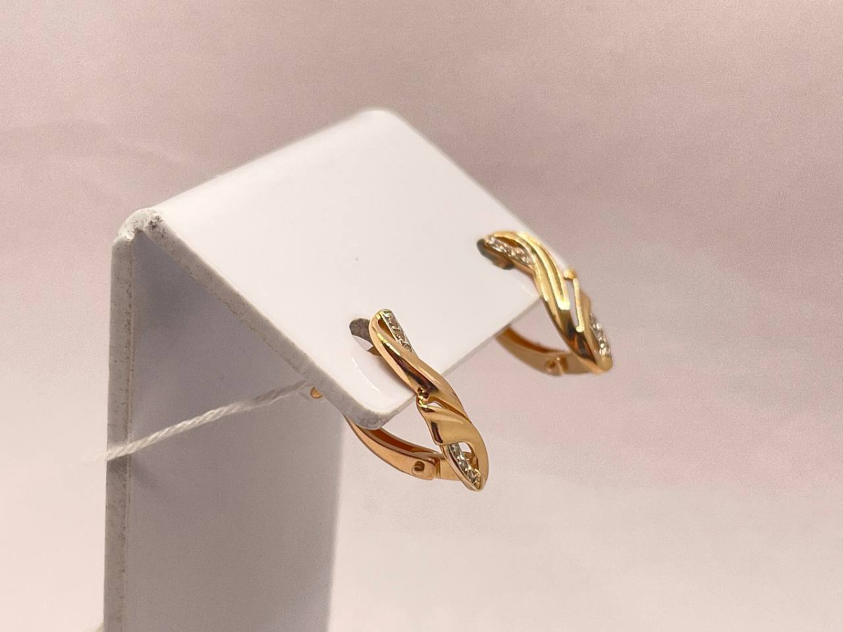 СЕРЬГИ С КАМНЯМИ (Au 585)