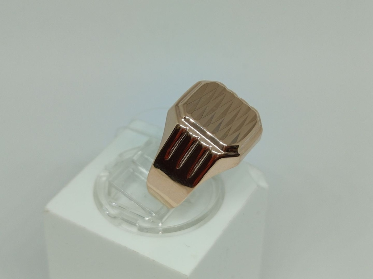 4143а КОЛЬЦО ПЕЧАТКА без камня (Au 585)