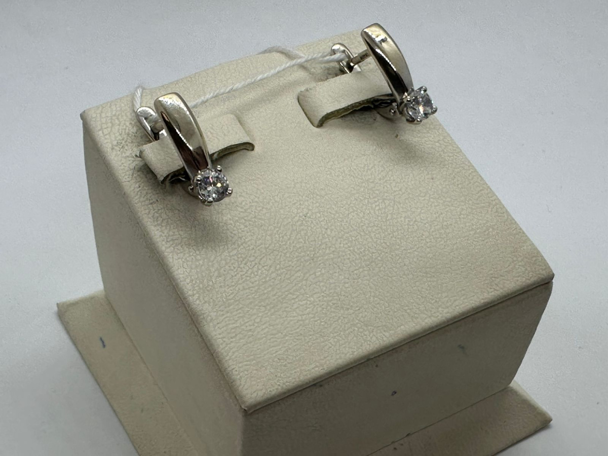 СЕРЬГИ С КАМНЕМ (Au 585)