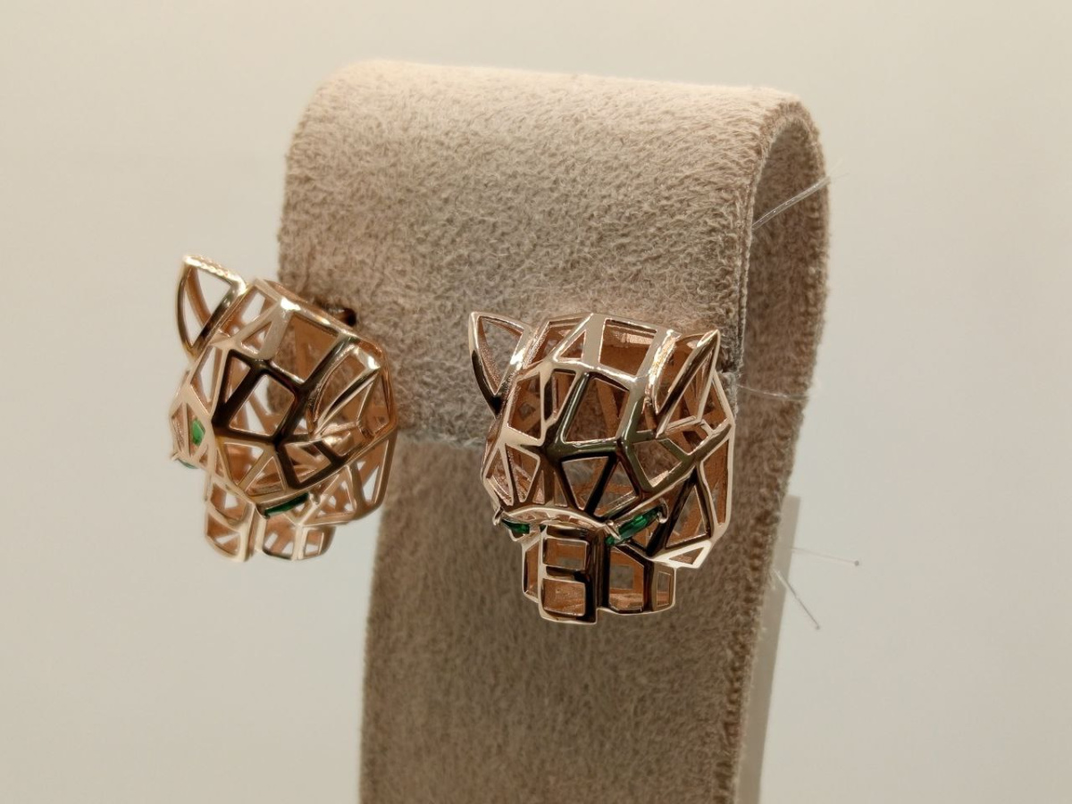 СЕРЬГИ С КАМНЯМИ (Au 585)