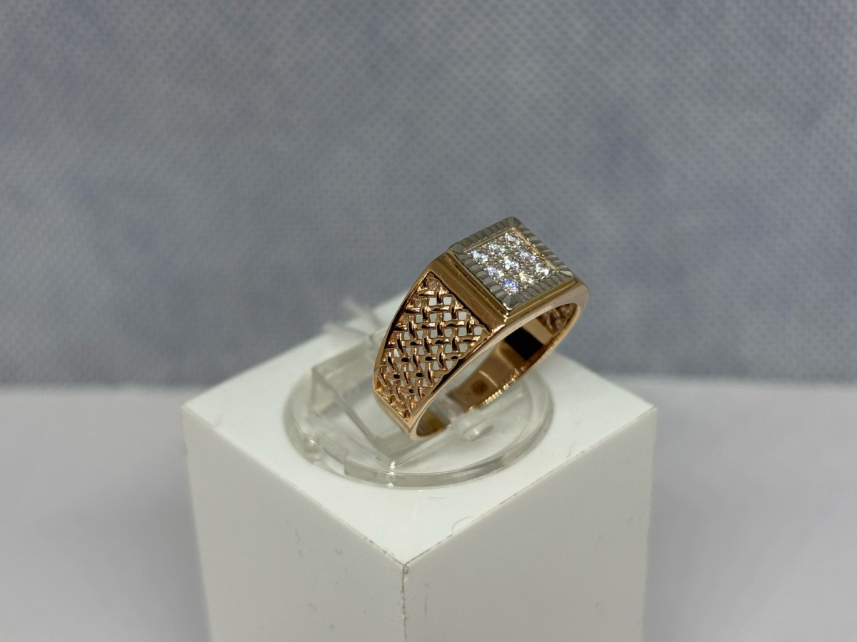 ПЕЧКМИ585 ПЕЧАТКА С КАМНЯМИ (Au 585)