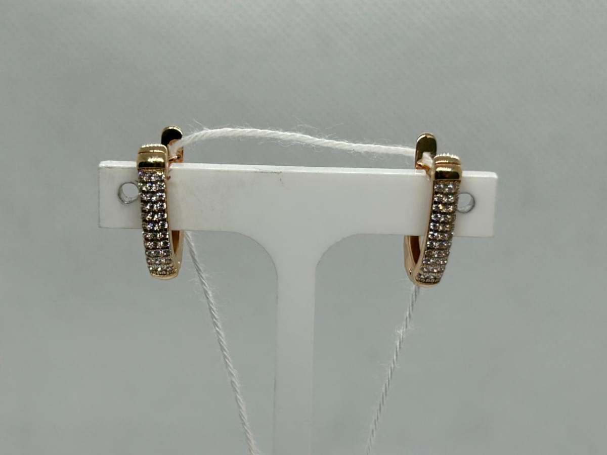 СКМИ585 СЕРЬГИ С КАМНЯМИ (Au 585)