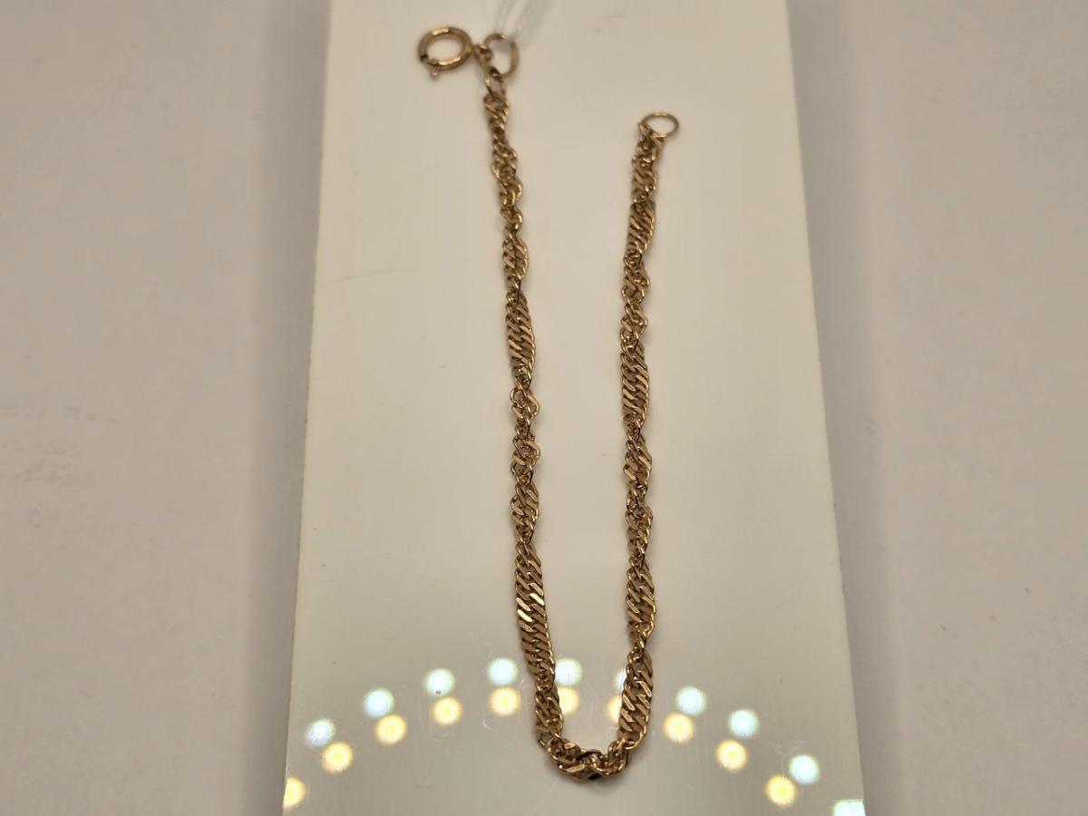 БРАСЛЕТ ПОЛНОВЕСНЫЙ Сингапур Au 585