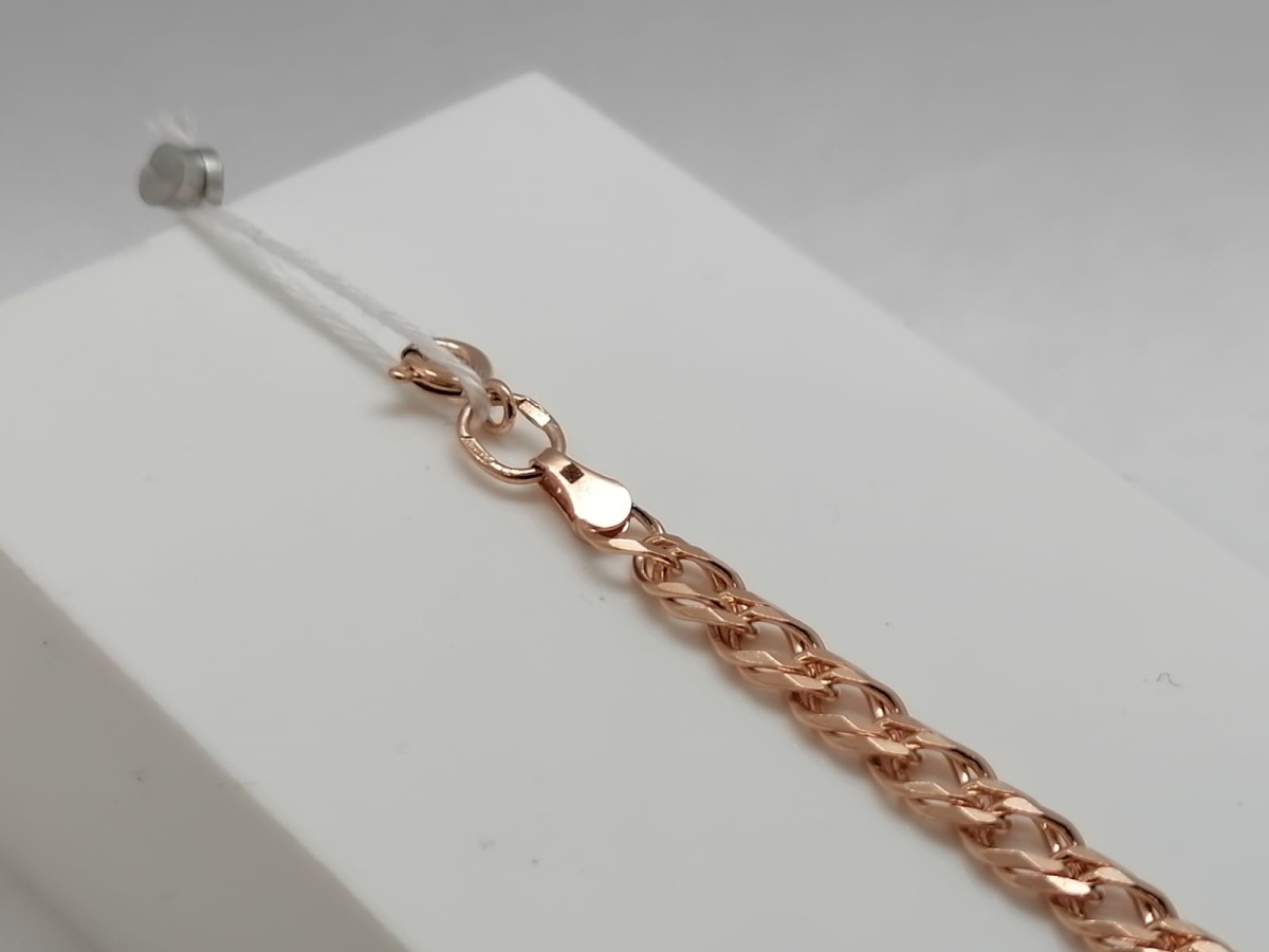 БРАСЛЕТ ПОЛНОВЕСНЫЙ Ромб двойной Au 585