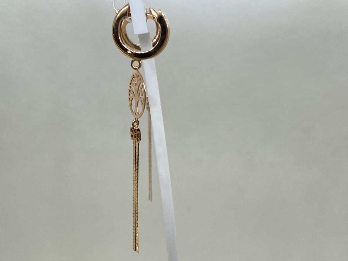 СЕРЬГИ БЕЗ КАМНЯ (Au 585)