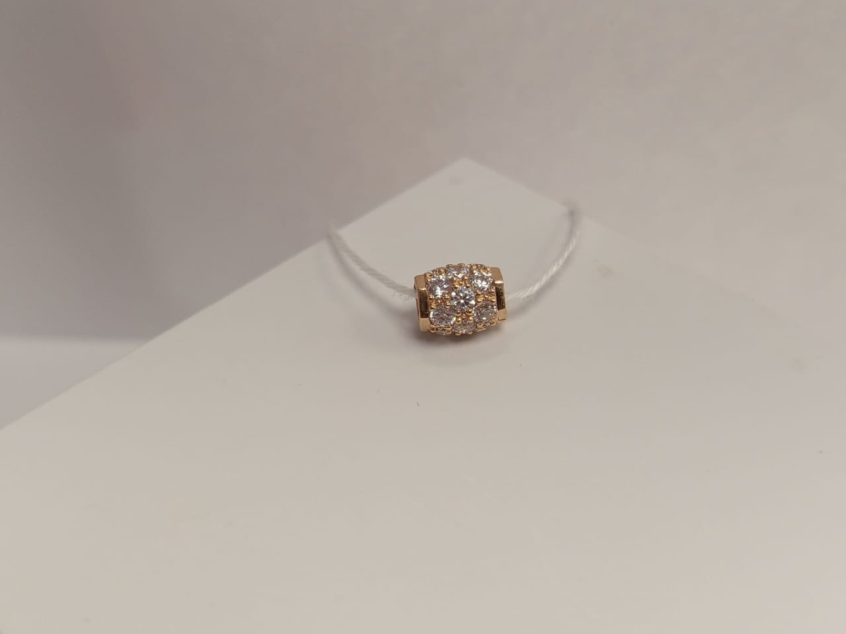 ПОДКМИ585 ПОДВЕСКА С КАМНЯМИ (Au 585)