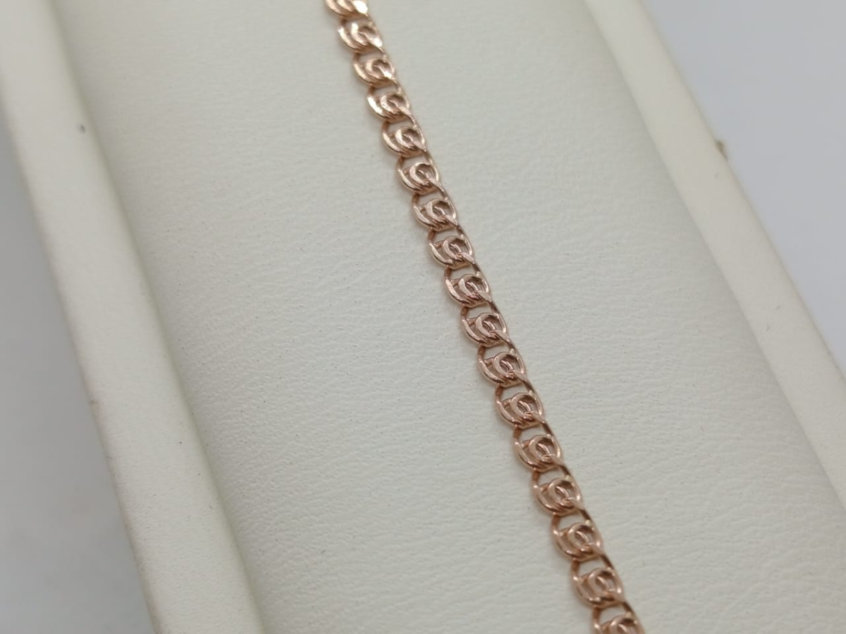 БРАСЛЕТ ПУСТОТЕЛЫЙ Лав Au 585