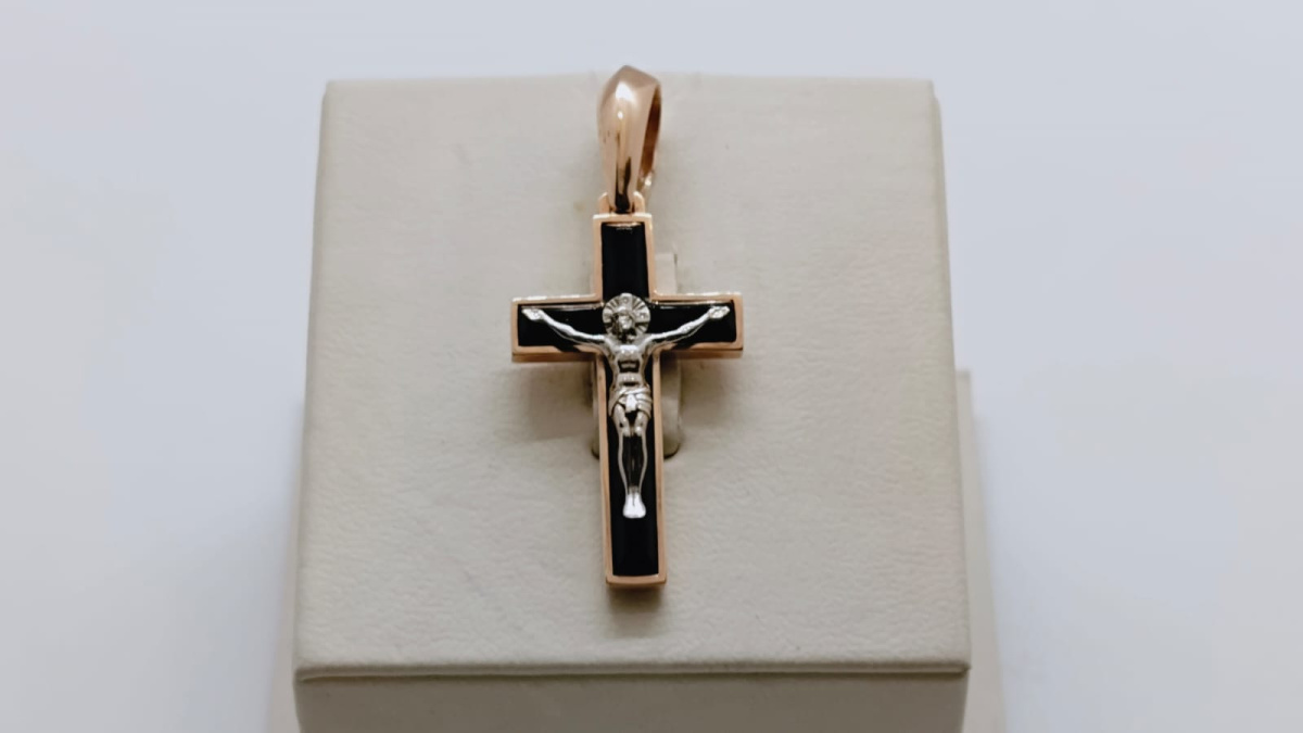 ПОДВЕСКА КРЕСТ (Au 585)