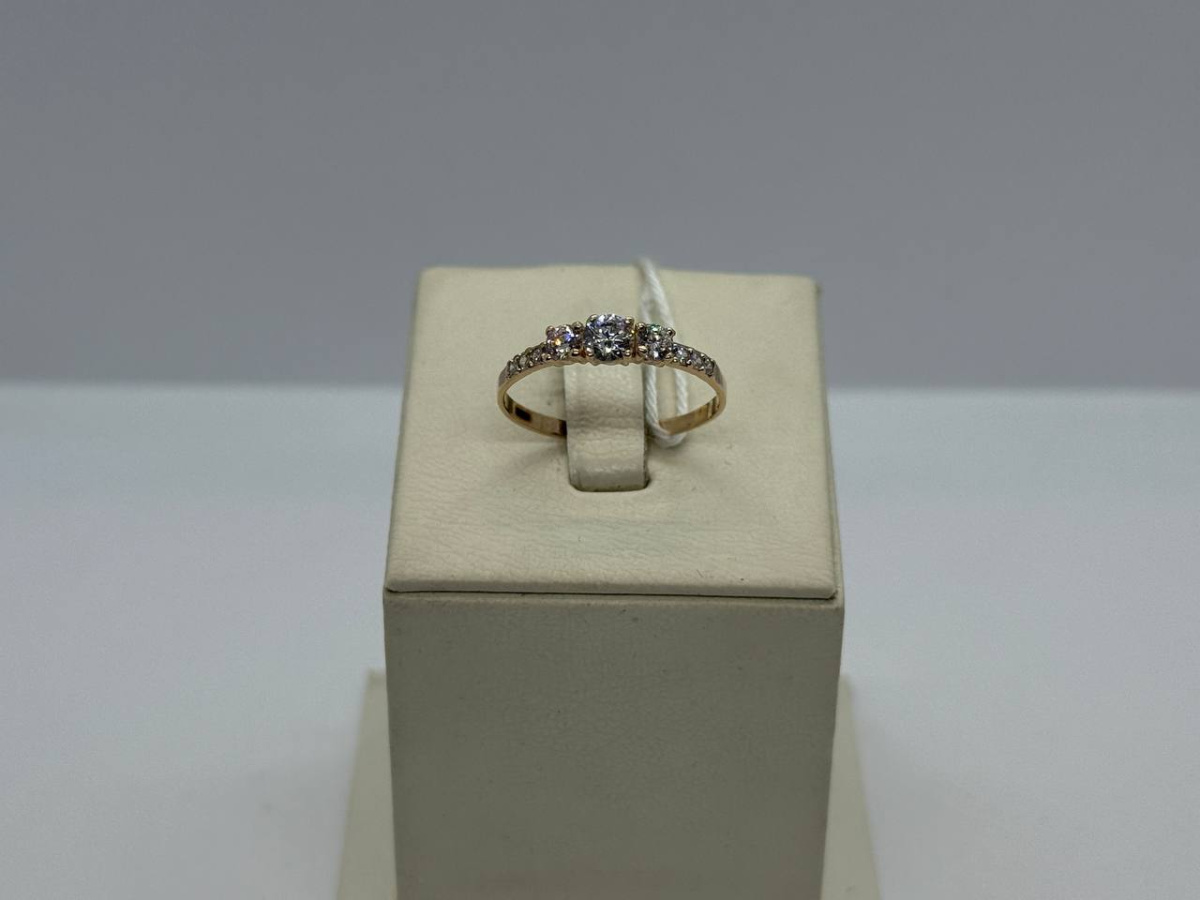 КОЛКМИ585 КОЛЬЦО С КАМНЯМИ (Au 585)