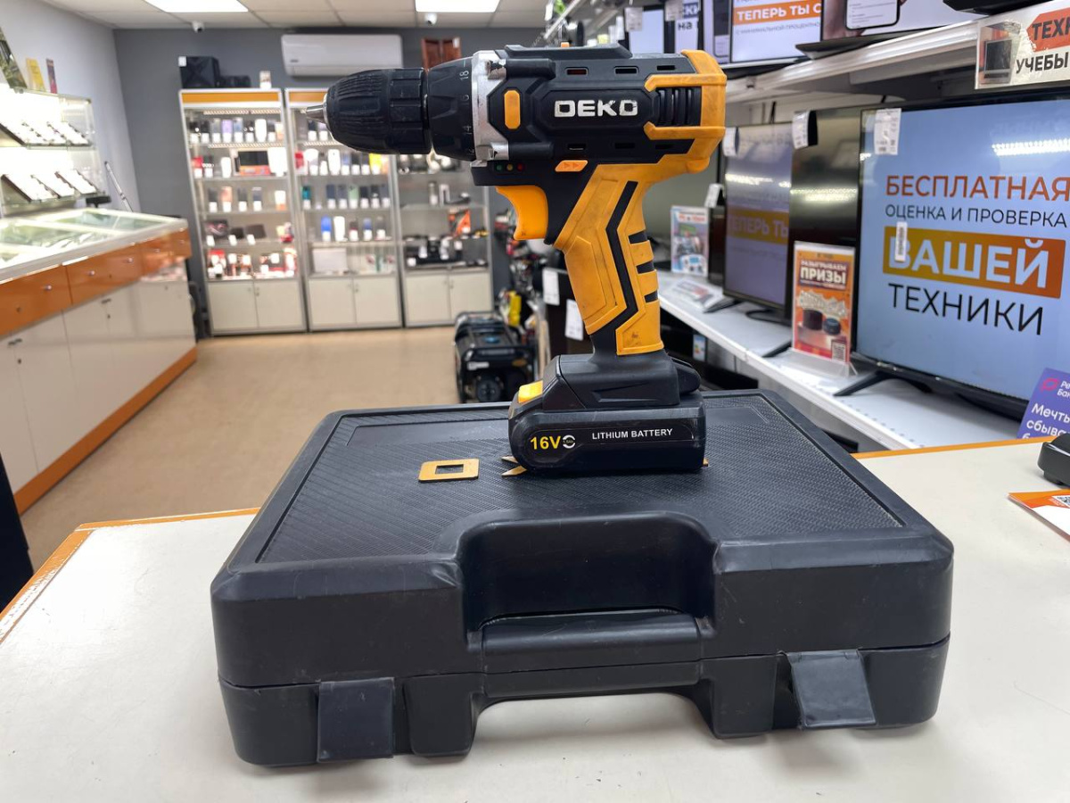 Шуруповерт Deko DKCD16FU-LI;