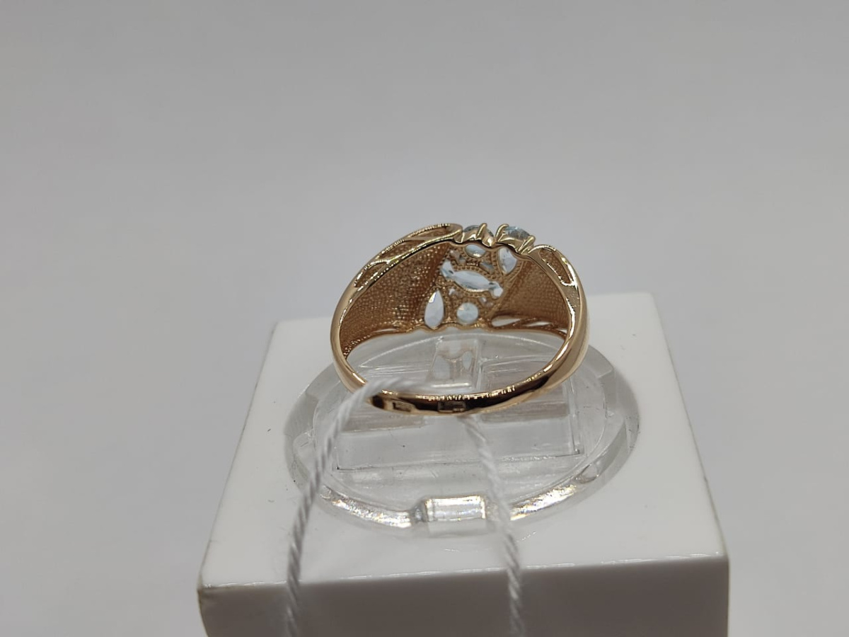 КОЛКМИ585 КОЛЬЦО С КАМНЯМИ (Au 585)