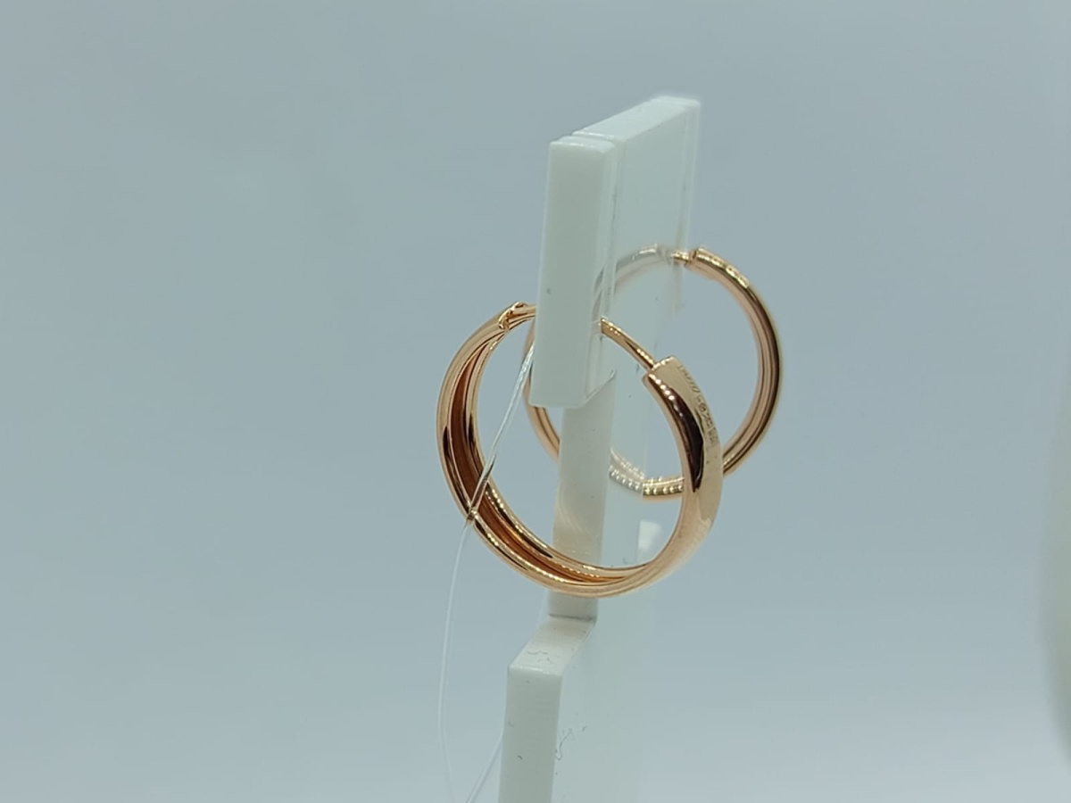 СЕРЬГИ КОНГО без камня (Au 585) СЕРЬГИ КОНГО без камня (Au 585)