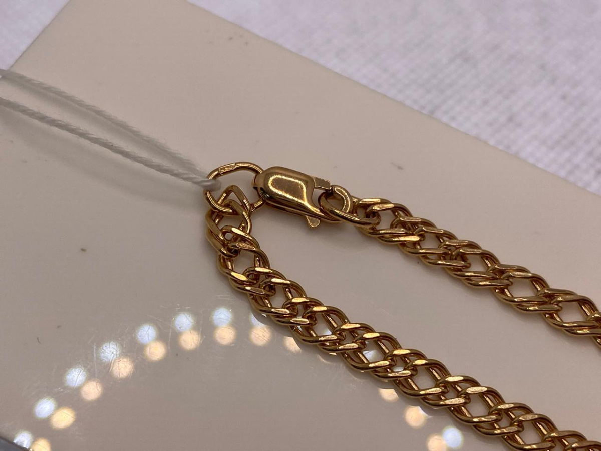 ЦПР2585 ЦЕПЬ ПУСТОТЕЛАЯ Ромб двойной (Au 585)