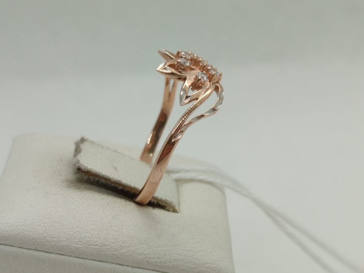 КОЛКМИ585 КОЛЬЦО С КАМНЯМИ (Au 585)