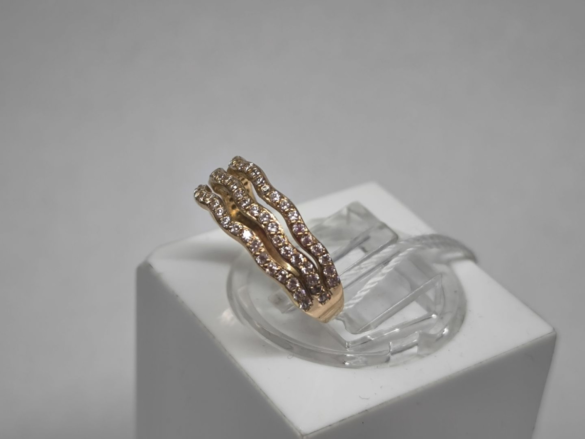 КОЛКМИ585 КОЛЬЦО С КАМНЯМИ (Au 585)