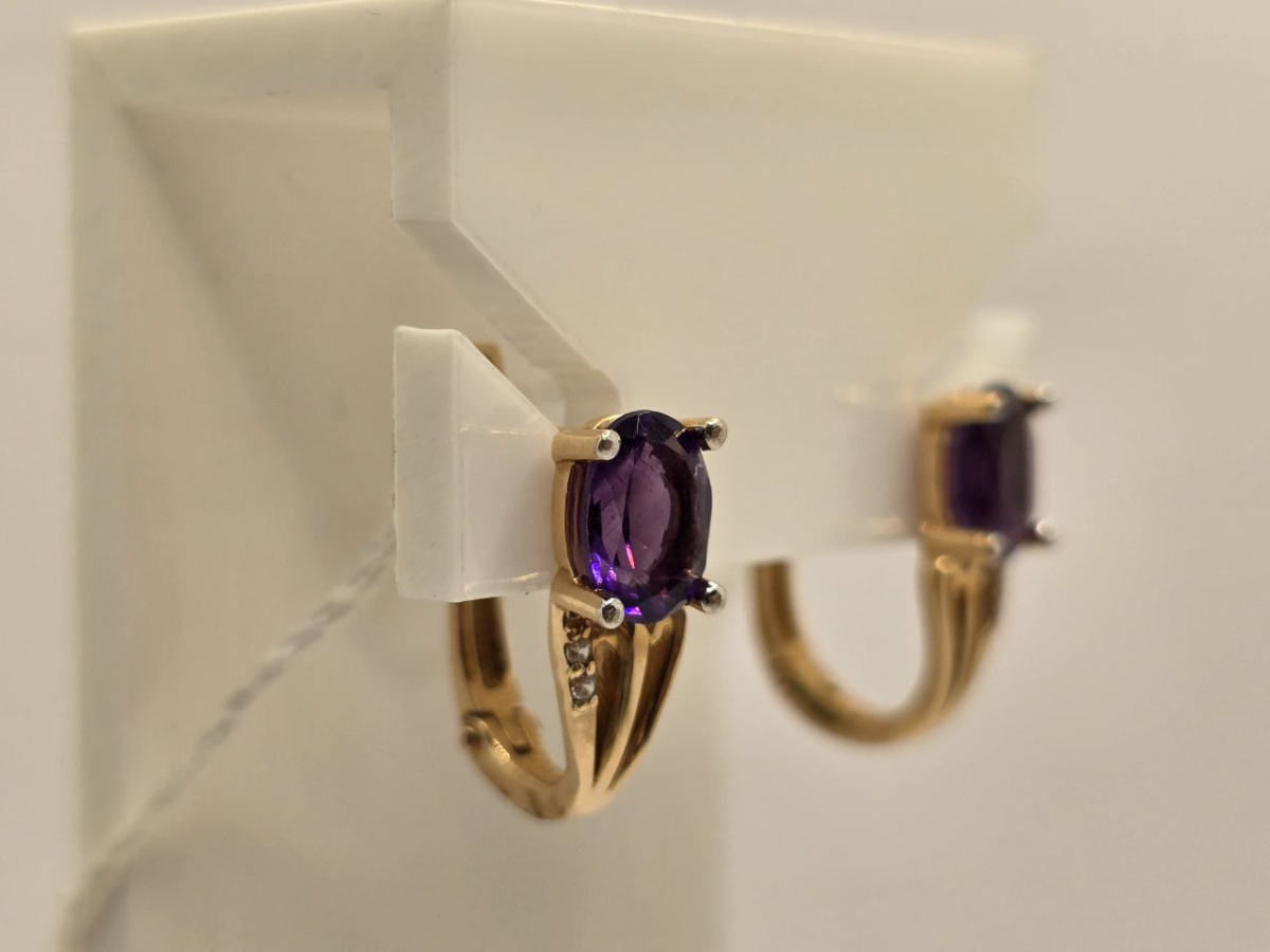 СЕРЬГИ С КАМНЯМИ (Au 585)