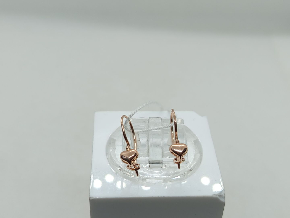 СБКМ585 СЕРЬГИ БЕЗ КАМНЯ (Au 585)