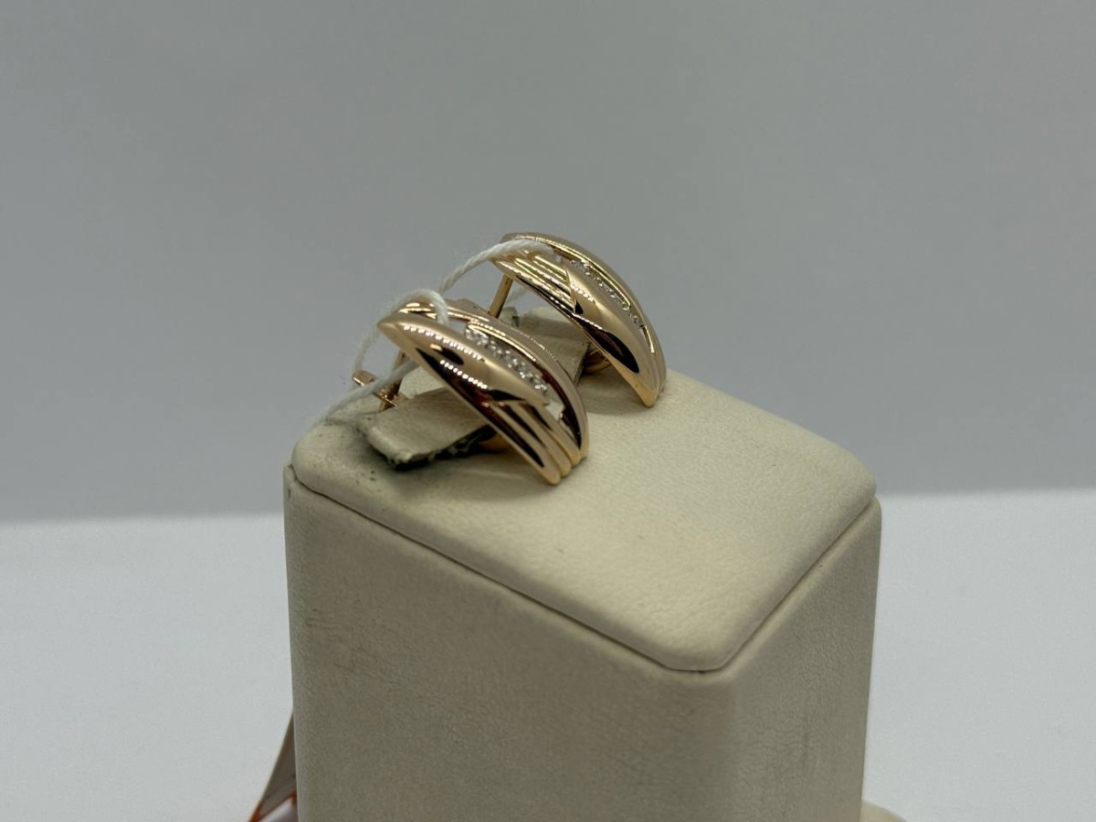 СКМИ585 СЕРЬГИ С КАМНЯМИ (Au 585)