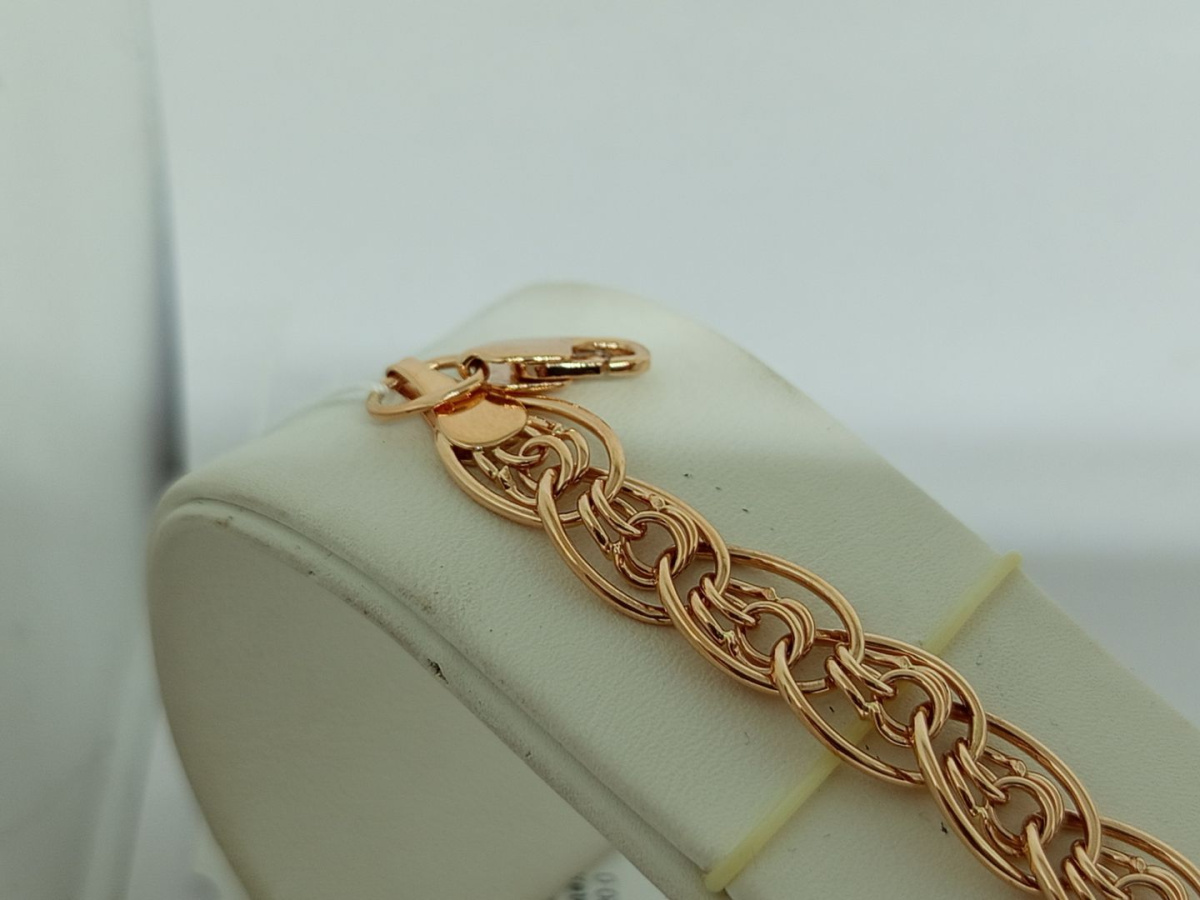 БРАСЛЕТ ПУСТОТЕЛЫЙ Нона бисмарк (Au 585)