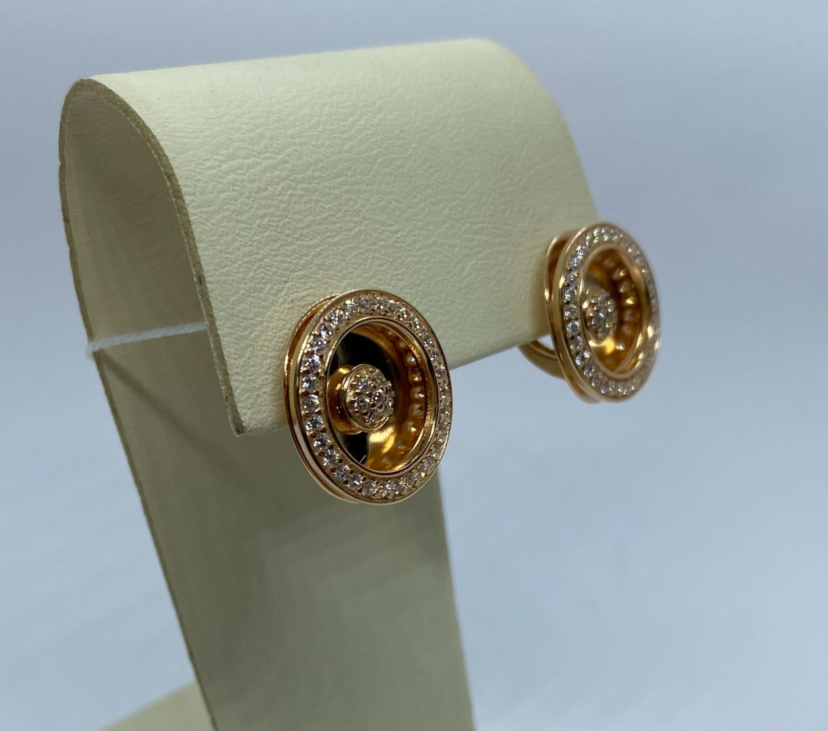 СКМИ585 СЕРЬГИ С КАМНЯМИ (Au 585)