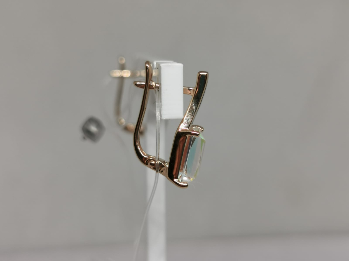 СЕРЬГИ С КАМНЕМ (Au 585)